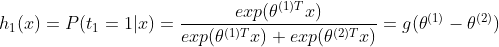 h_{1}(x)=P(t_{1}=1