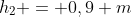 h_2 = 0,9 m