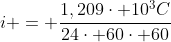 i = frac{1,209cdot 10^{3}C}{24cdot 60cdot 60}