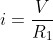 i=\frac{V}{R_1}+\frac{V}{R_2}+\frac{V}{R_3}