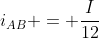 i_{AB} = frac{I}{12}