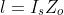 V_{s}\cos \beta l=I_{s}Z_{o} j\sin \beta l