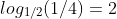 4)=2