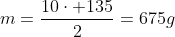 m=frac{10cdot 135}{2}=675g;de;Al(OH)_3