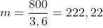 m=frac{800}{3,6}=222,22; kg; Mg_2Ni