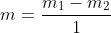 m=frac{m_1-m_2}{1+m_1m_2}