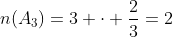 n(A_3)=3 cdot frac{2}{3}=2