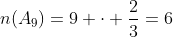 n(A_9)=9 cdot frac{2}{3}=6
