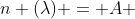 n (lambda) = A + frac {B}{lambda ^2}