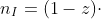 n_{I}=(1-z)\cdot k_{I}\cdot r\cdot (1-l)