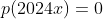 p(x) + p(2x)+p(3x)+...+p(2023x)+p(2024x)=0