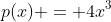 p(x) = 4x^{3}+bx^{2}+cx+d