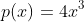 p(x)=4x^3+bx^2+cx+d