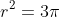 pi;r^{2}=3pi