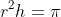 pi;r^{2}h=pi;r^{2}3+2(frac{pi;r^{2}h}{3})