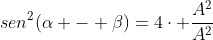 sen^2(alpha - eta)=4cdot frac{A^2}{A^2+B^2}cdot frac{B^2}{A^2+B^2}