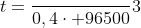 t=frac{}{0,4cdot 96500}{3}