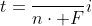 t=frac{}{ncdot F}{i}