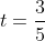t=frac{3}{5}
