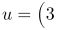 u=\begin{pmatrix}3 \\ 2 \end{pmatrix}