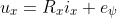 \fn_phv u_{x}=R_{x}i_{x}+e_{\psi x}