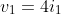 v_{1}=4i_{1}+2i_{2}  (1)