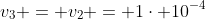 v_{3} = v_{2} = 1cdot 10^{-4};mol;L^{-1};s^{-1}