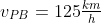 \large v_{PB}=125\tfrac{km}{h}
