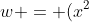 w = (x^2+4y^2-2x-16y) + (3x^2-y^2-6x+4y)i