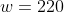 z+w=220