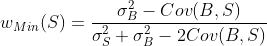 WMin(S) = OB - Cou(B,S) os + 2 - 2Cou(B, S)