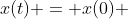 x(t) = x(0) + V(0)t + frac{at^2}{2}