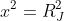 x^{2}=R_{J}^{2}+R_{T}^{2}-2.R_{J}.R_{T}.cos120