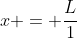 x = frac{L}{1+2^{-k(f^{-1}(x)-x_0)}}