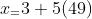 x_=3+5(49)