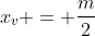 x_v = frac{m}{2}