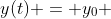 y(t) = y_0 + v_0t + frac{at^2}{2}