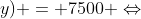 4cdot(x+x) + 2cdot(y+y) = 7500 Leftrightarrow