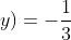 cos(x+y)=-frac{1}{3}
