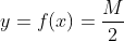 y=f(x)=\frac{M}{2}