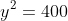 Rightarrow left(x-40 
ight )^2+y^2=400