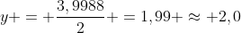 y = frac{3,9988}{2} =1,99 approx 2,0;g ;_{Fe_2(SO_4)_3}