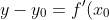 y-y_{0}=f'(x_{0})\cdot (x-x_{0})