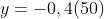 y=-0,4(50)+60