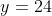 3+8+9+4+y+y=24+2y