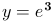 \fn_phv \large {\color{Red} y=e^{\mathbf{3 x}}}