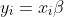 y_{i}=x_{i}\beta +v_{i}-u_{i}