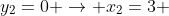 y_2=0 \rightarrow x_2=3 