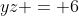 xy + xz +yz = 6