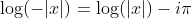 log(z) minus pi